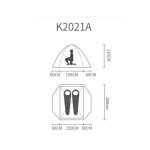 چادر 3-2 نفره پکینیو (کله گاوی) مدل K-2021A